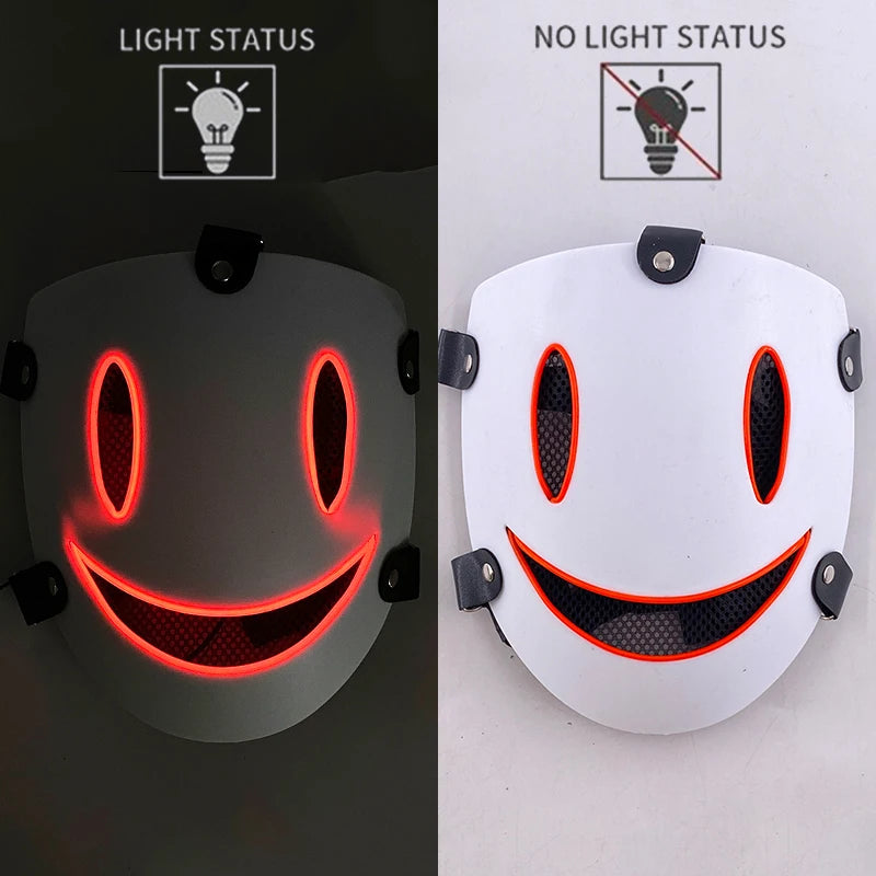 Le Tireur Blanc — Masque LED Style Sniper, Rouge