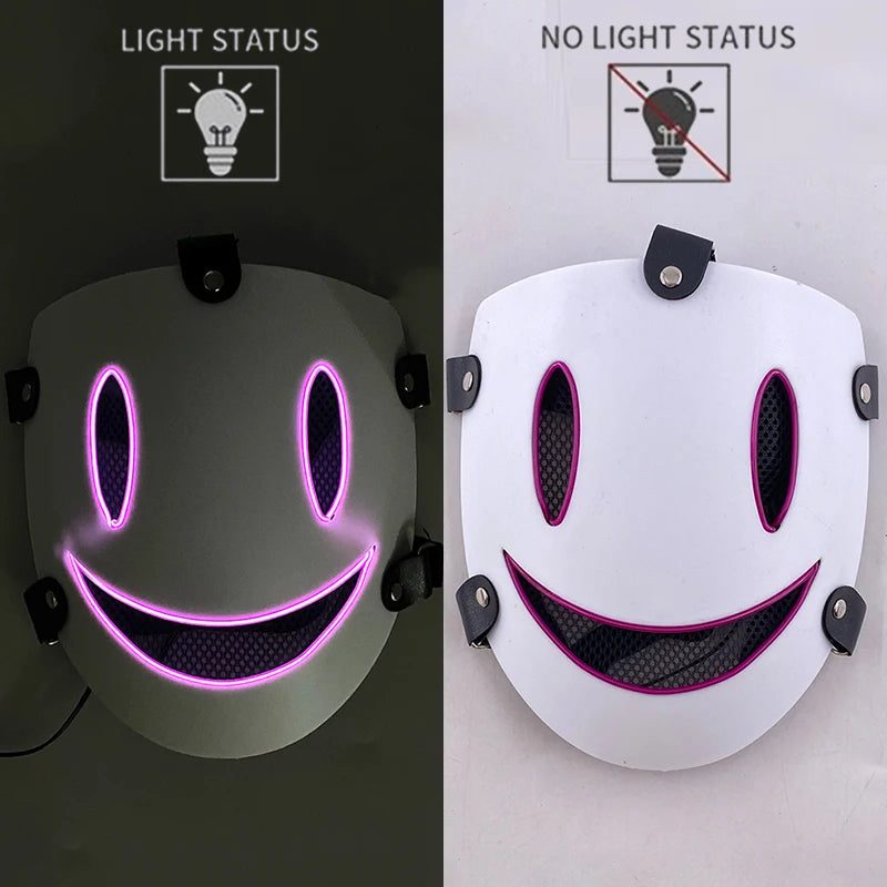 Le Tireur Blanc — Masque LED Style Sniper, Violet