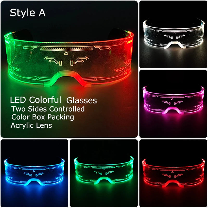 Regard Néon — Lunettes Lumineuses LED, Décharge