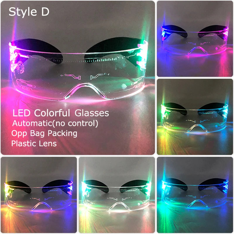 Regard Néon — Lunettes Lumineuses LED, Pulsé