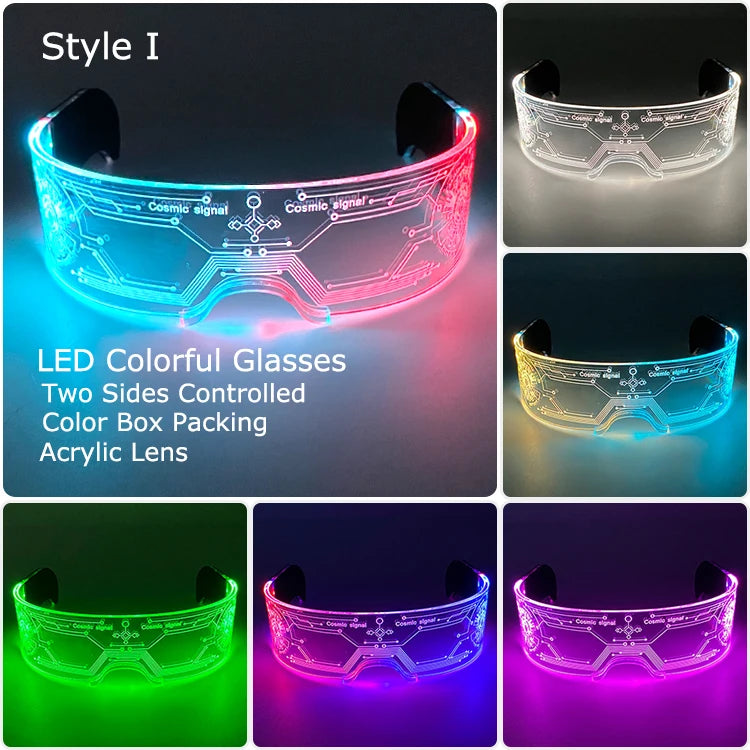 Regard Néon — Lunettes Lumineuses LED, Frisson