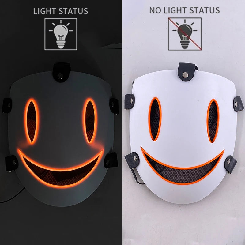Le Tireur Blanc — Masque LED Style Sniper, Orange