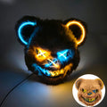 Masque ours LED Halloween — Bleu et orange