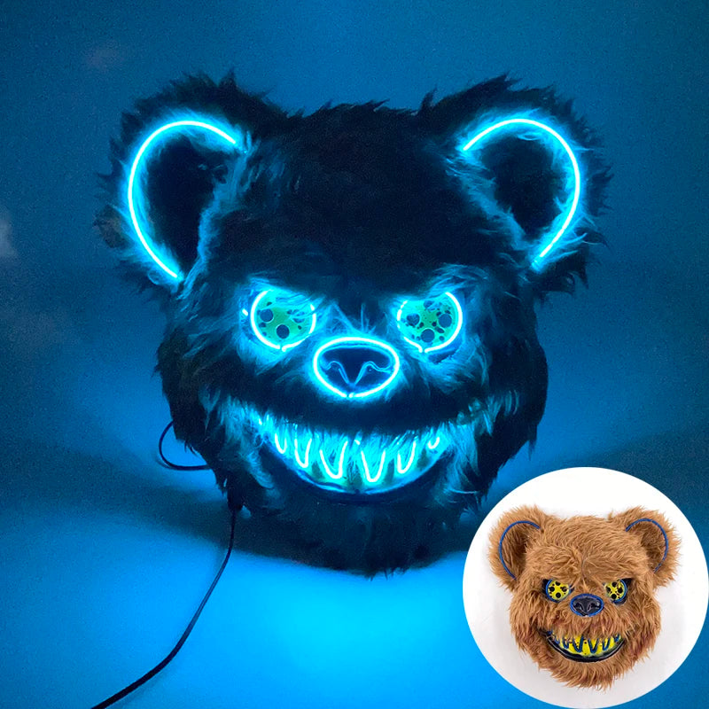 L'Ours Écorché — Masque LED, Modèle 7