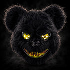 Masque ours Halloween sans LED — Noir